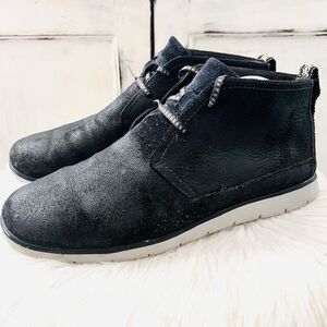 Ugg Energ Freamon Lightweight Lace up Chukka Boots Black - Mens Size 11